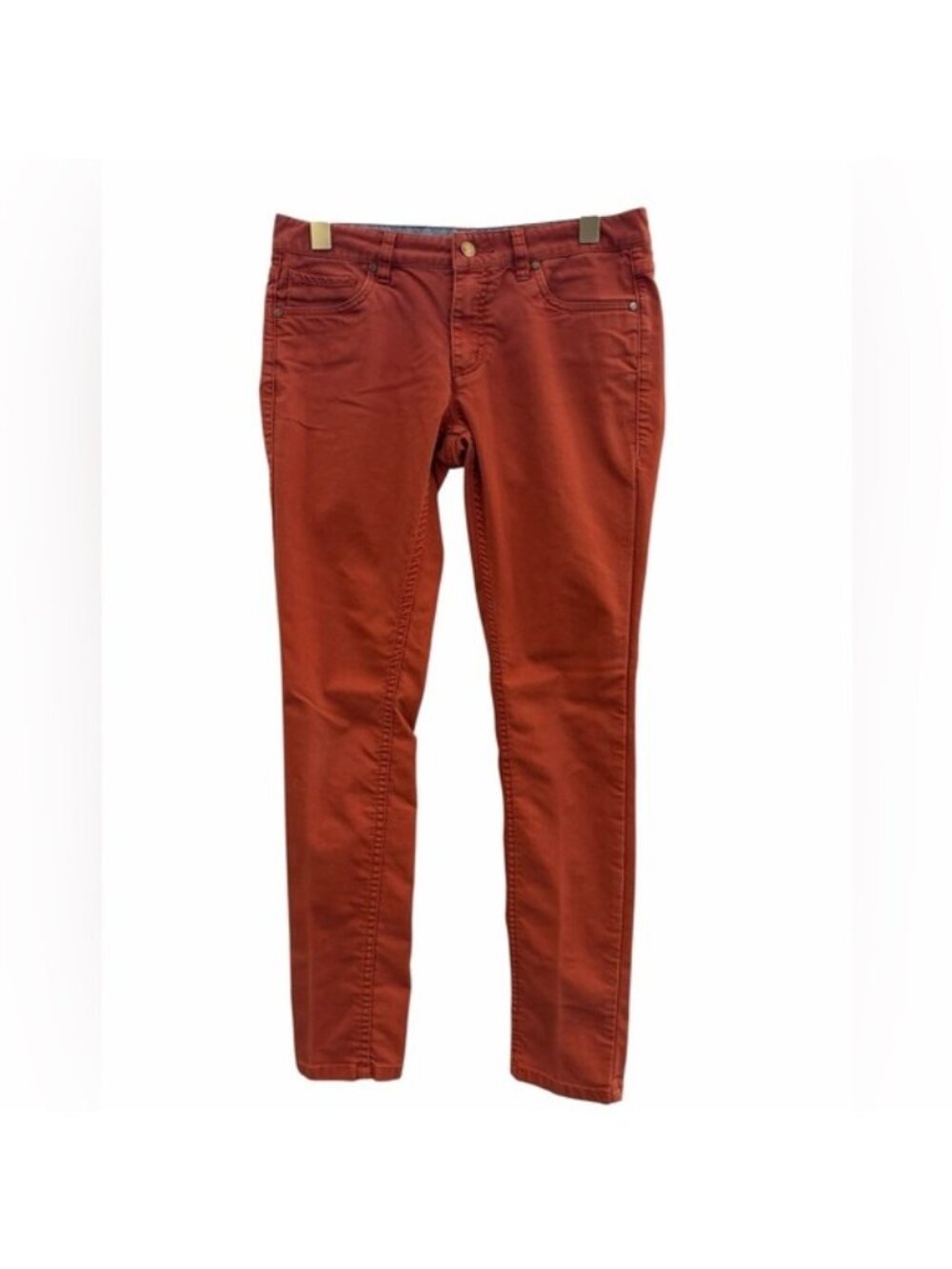 Toad&Co Skinny Pants 6 Rust Burnt Orange Hiking Outdoor Sustainable